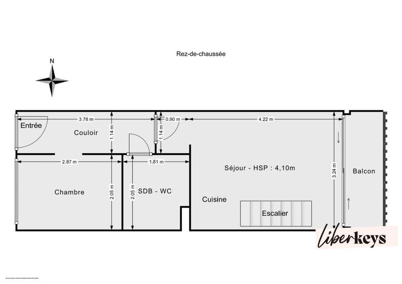 Duplex - 48 m² - 3 pièces