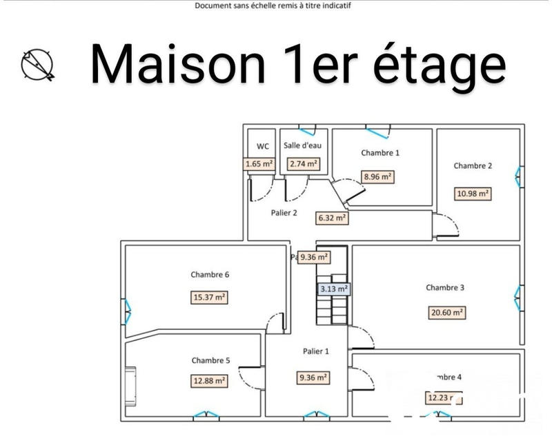 Maison ancienne - 220 m² - 8 pièces