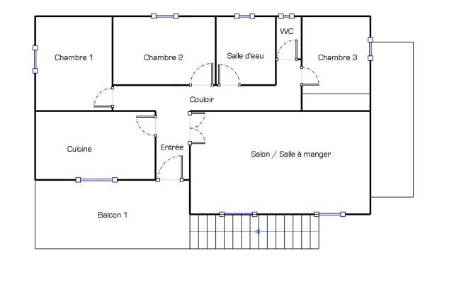 Maison - 87 m² - 4 pièces