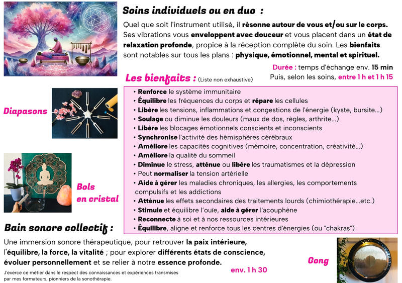 Bain sonore au cristal