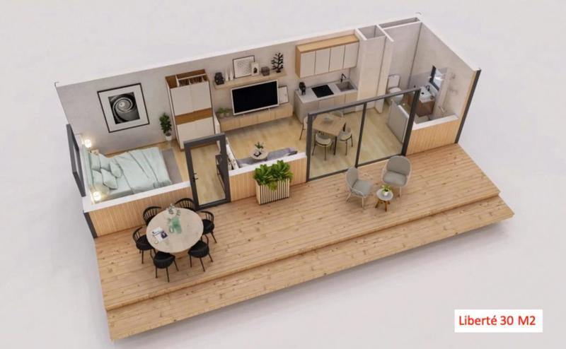 Maison - 15 m² - 1 pièce