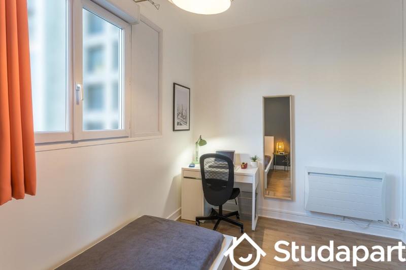 Chambre - 9 m² - 1 pièce