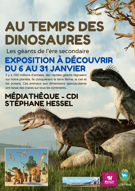 Exposition : au Temps des Dinosaures, les Géants de l'Ère Secondaire