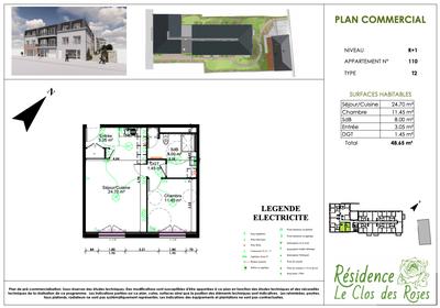 Appartement - 49 m² - 2 pièces