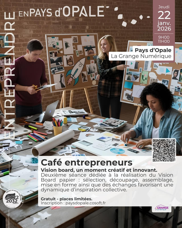 Café entrepreneurs - Vision board