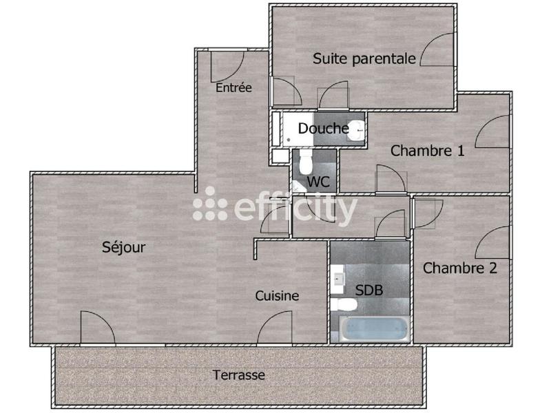 Appartement - 81 m² - 4 pièces
