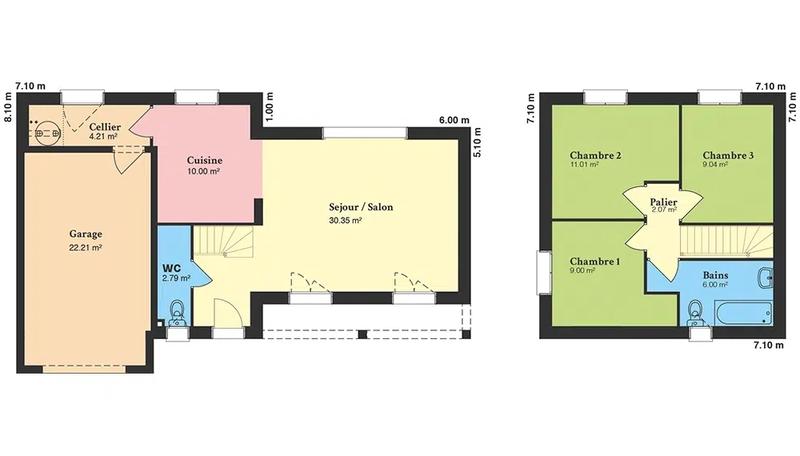 Maison - 82 m² - 4 pièces