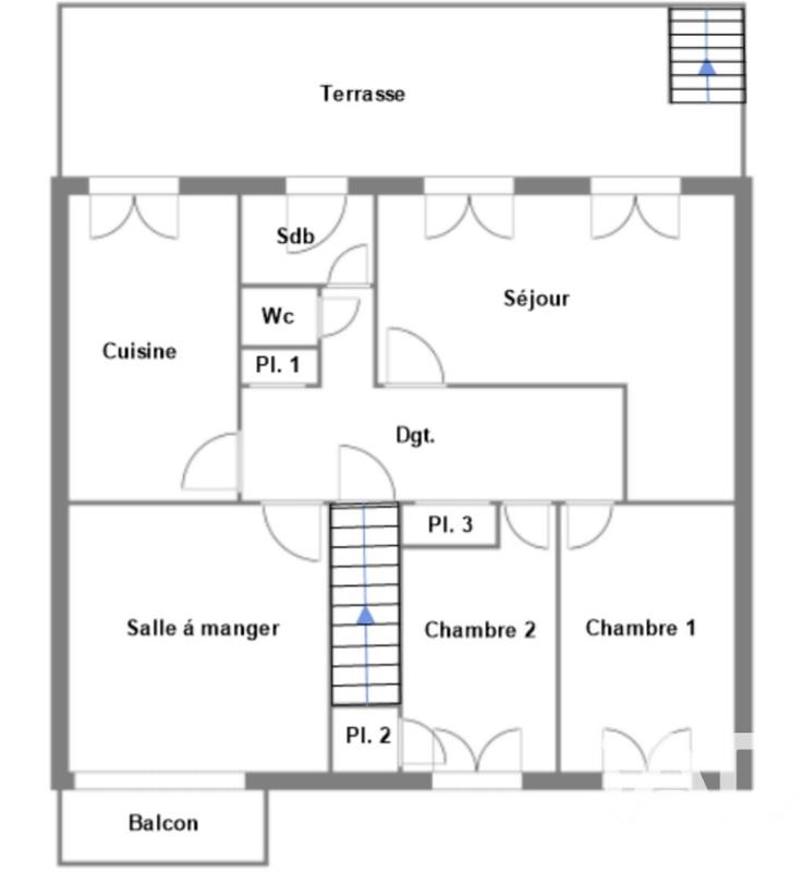 Maison - 105 m² - 5 pièces