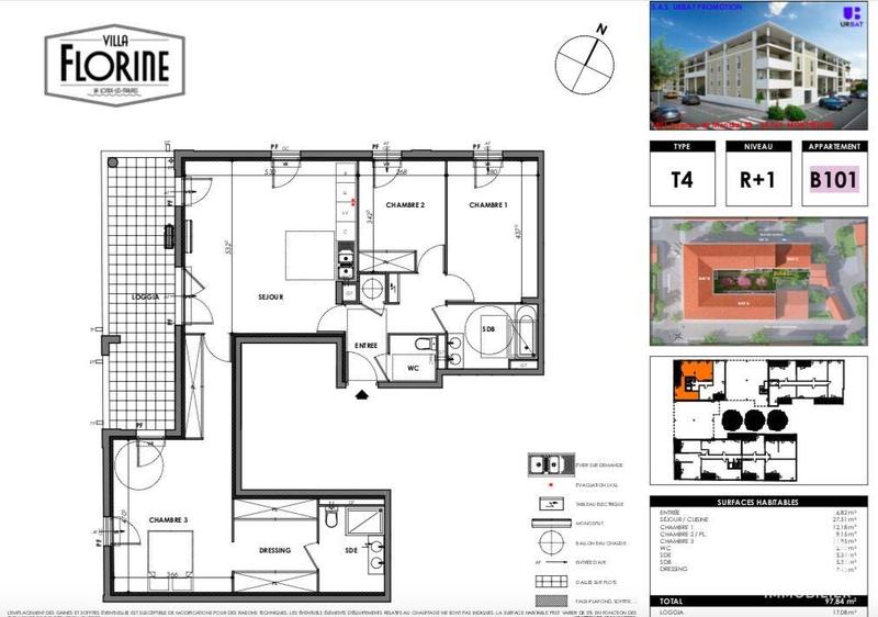 Appartement - 97 m² - 4 pièces