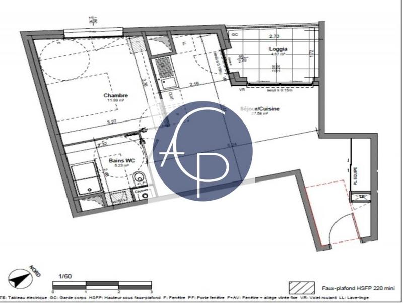 Appartement - 45 m² - 2 pièces