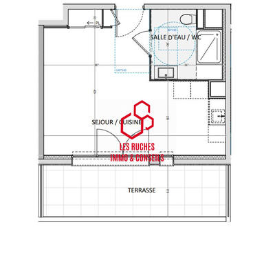 Appartement - 30 m² - 1 pièce