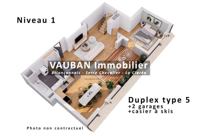 Duplex - 138 m² - 5 pièces