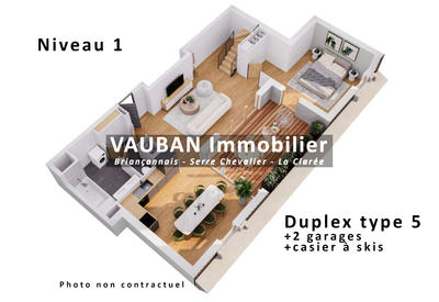 Duplex - 138 m² - 5 pièces