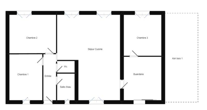 Maison - 90 m² - 4 pièces