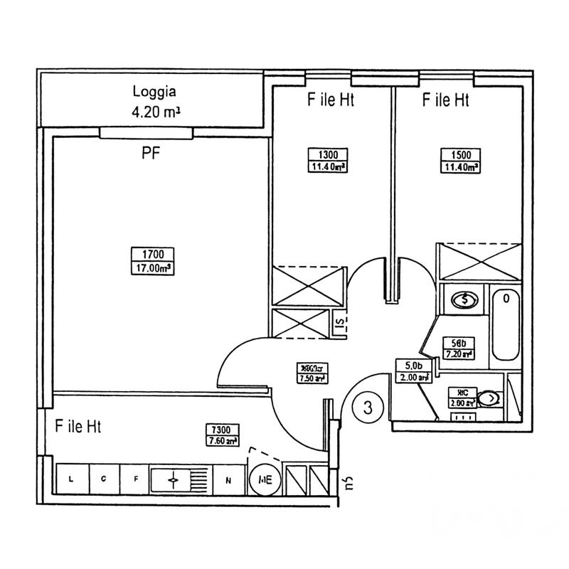 Appartement - 63 m² - 3 pièces
