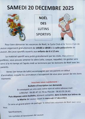 Noël des lutins sportifs