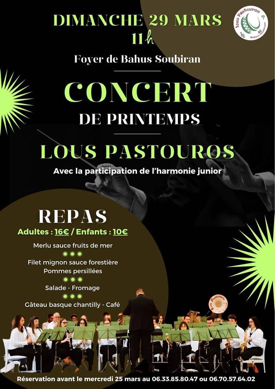 Concert de Printemps à Bahus-Soubiran