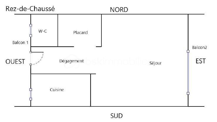 Duplex - 51 m² - 3 pièces