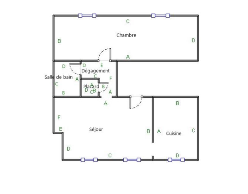 Appartement - 48 m² - 2 pièces