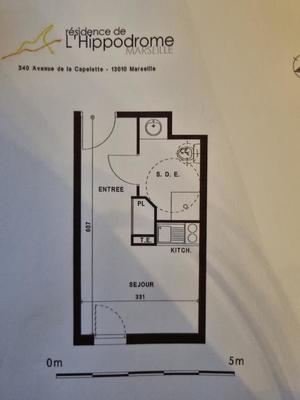 Studio - 19 m² - 1 pièce