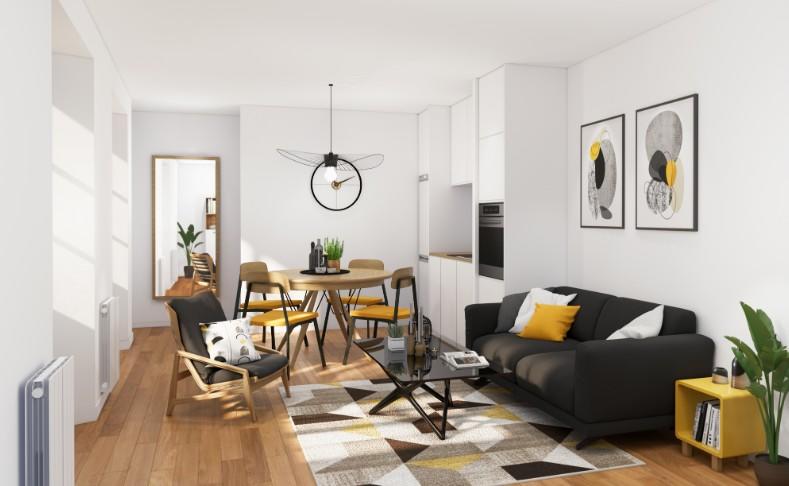 Appartement - 54 à 57 m² - 3 à 4 pièces