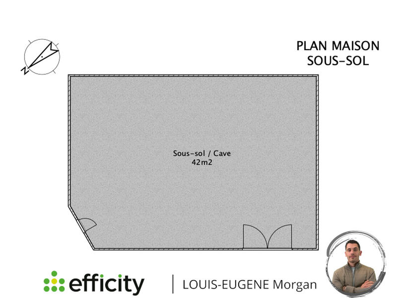 Maison de ville - 66 m² - 3 pièces