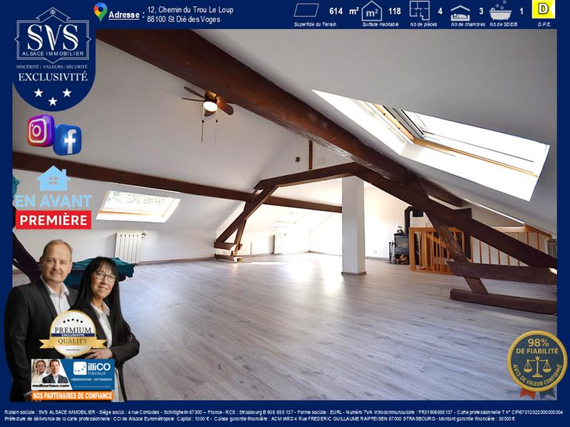 Maison - 118 m² - 4 pièces