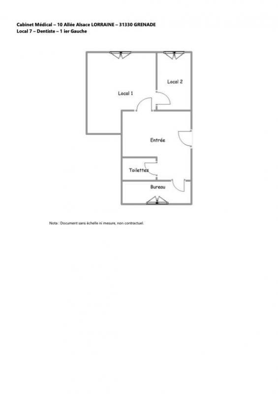 Bureau - 45 m² - 4 pièces