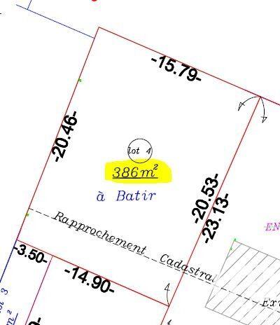 Terrain - 386 m²