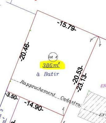 Terrain - 386 m²
