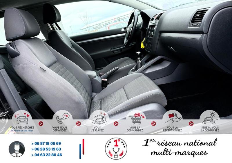 Volkswagen Golf V 1.6 I 105cv Confortline*Ct Révision Kit Distribution Entretien Complet*Véhicule Sous Garantie*100 Points de Contrôles*CarteGrise Moitié prix (Véhicule plus 10 ans)*Pneus 4 saisons ("M+S")*Sièges chauffant*Régulateur limiteur vitesse*Clim