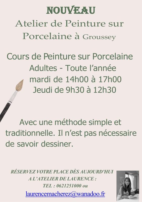 Cours de peinture sur porcelaine