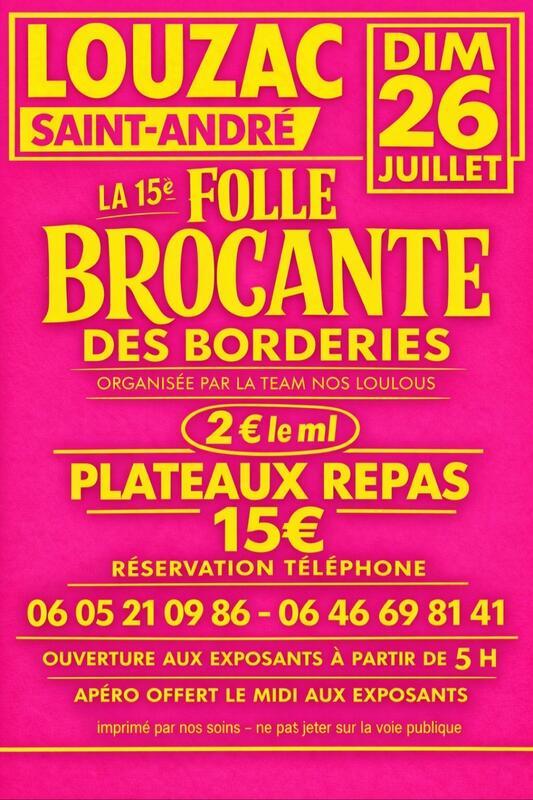 15 ème folle brocante des borderies