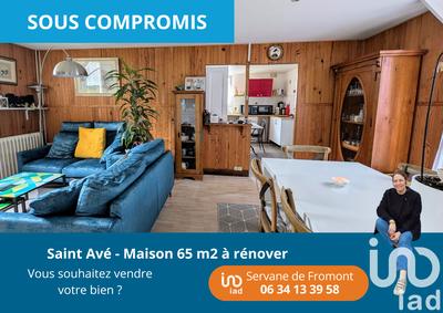 Maison - 65 m² - 3 pièces