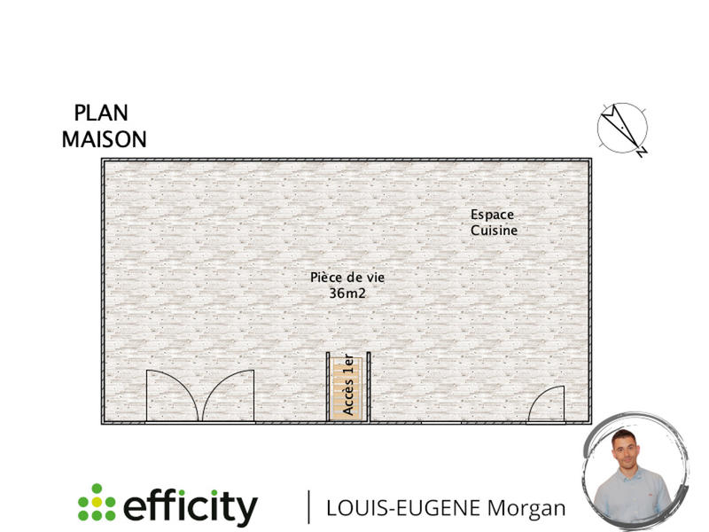 Longère - 72 m² - 4 pièces
