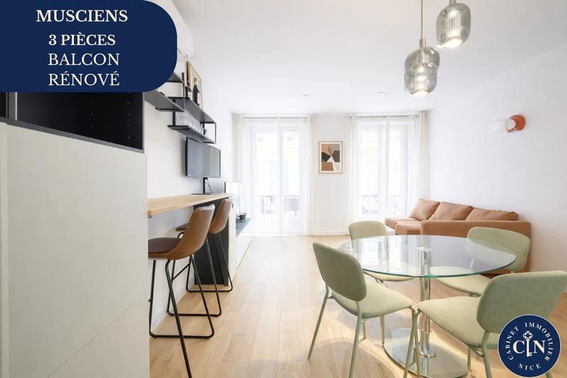 Appartement - 55 m² - 3 pièces