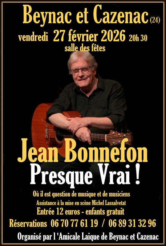 Spectacle  "Presque Vrai" avec Jean Bonnefon