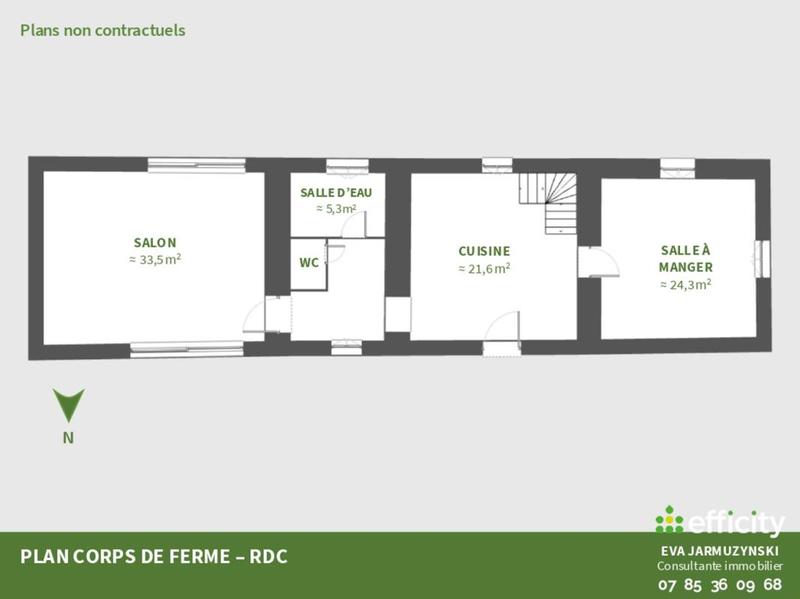 Corps de ferme - 188 m² - 7 pièces