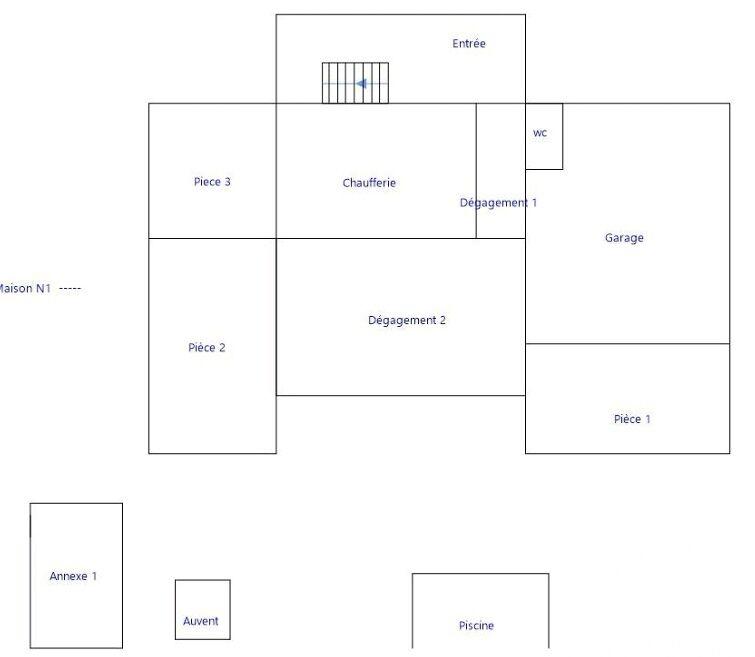 Maison de ville - 176 m² - 6 pièces