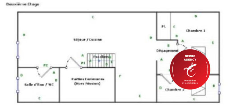 Appartement - 59 m² - 3 pièces