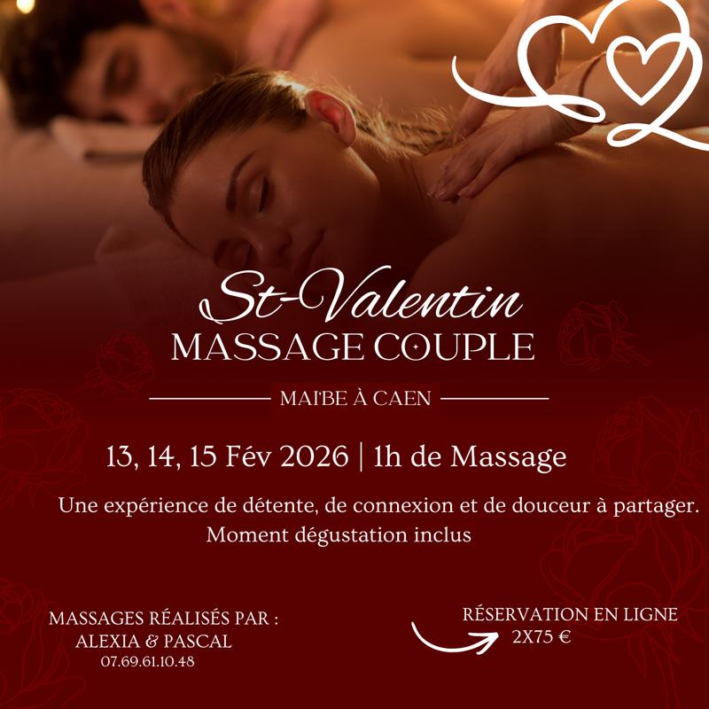 Massage en couple pour la Saint-Valentin