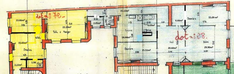 Appartement - 184 m² - 6 pièces
