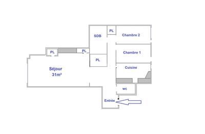Appartement - 85 m² - 4 pièces