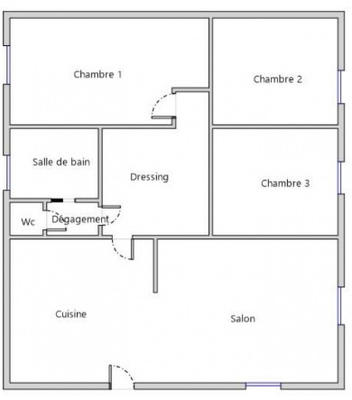 Appartement - 74 m² - 4 pièces