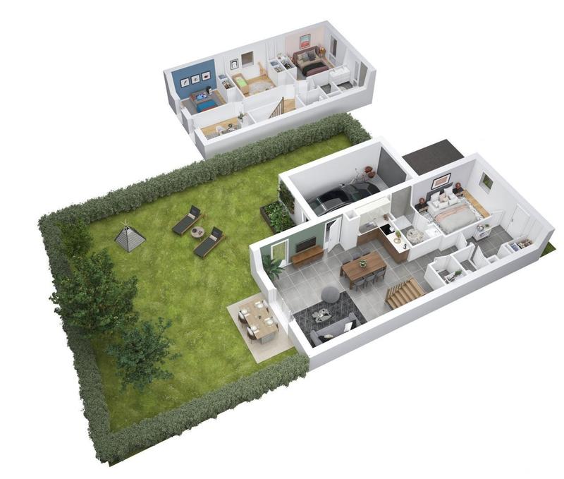 Maison - 105 m² - 4 pièces