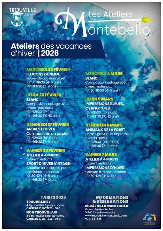 Les ateliers des vacances du Musée Villa Montebello