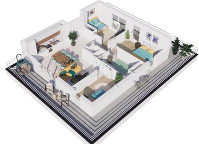 Appartement - 74 m² - 4 pièces