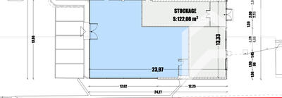 Local commercial - 324 m² - 1 pièce