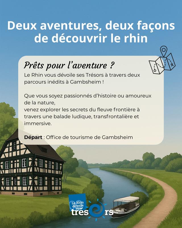 Jeu de piste numérique Tresors du Rhin Offendorf - Freistett