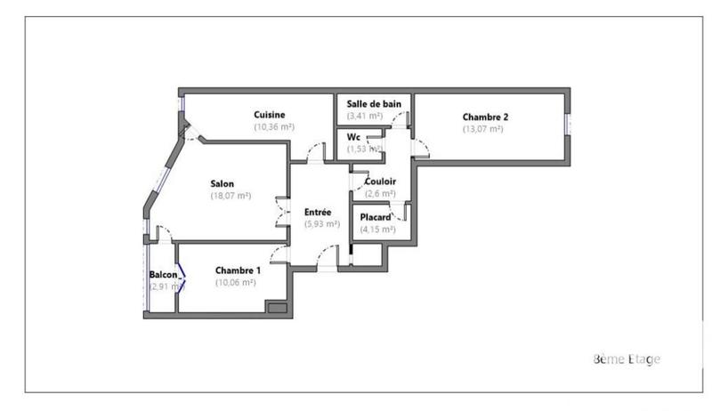 Appartement - 69 m² - 3 pièces